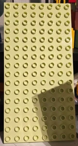 1x Lego Duplo Bau Platte 8x16 gelblich grün Set 10416 6469486 61310 6490 - Bild 1 von 1