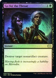 Go for the Throat FOIL - 076/331 - Uncommon - 2X2 Double Masters 2022 MTG - Picture 1 of 1