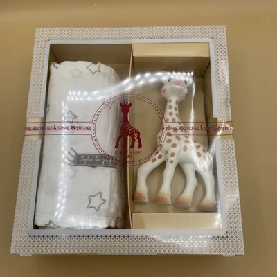 Sophie The Giraffe Toy and Swaddling Cloth Gift Set Vulli Made in France NEW - Image 1 of 3