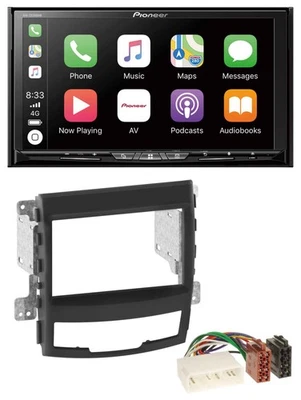 Pioneer 2DIN MP3 USB DAB DVD Bluetooth Autoradio für SSangYong Korando 10-13 - Bild 1 von 4
