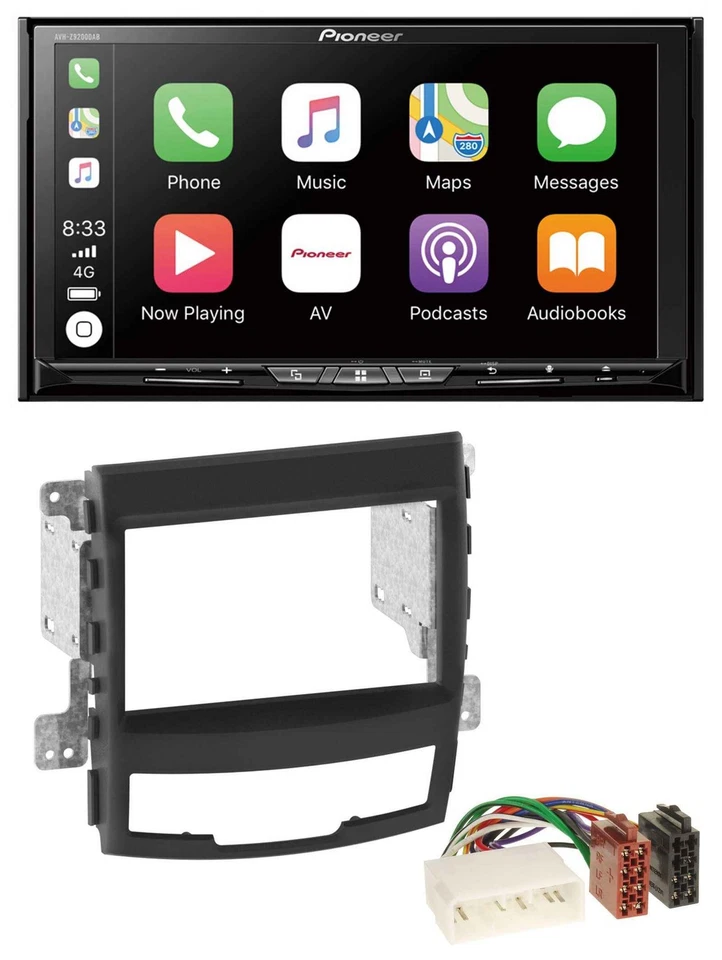 Pioneer 2DIN MP3 USB DAB DVD Bluetooth Autoradio für SSangYong Korando 10-13 - Bild 1 von 4