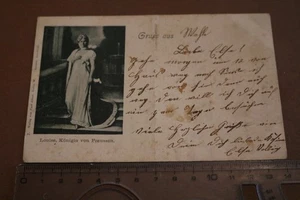 tolle alte Karte - Portrait Louise, Königin von Preussen - 1899  - Picture 1 of 2