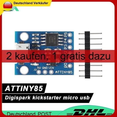 Attiny85 Digispark Kickstarter Mini Entwicklungsboard USB DIY Board für Arduino - Bild 1 von 4