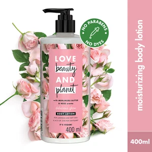 Love Beauty & Planet Natural Murumuru Butter & Rose Glow Body Lotion (400ml) - Picture 1 of 3