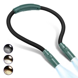 Led Neck Reading Light Book Lights for Reading in Bed 360° Flexible Arms 3 Co... - Picture 1 of 7