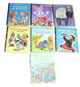 Lot of 7 Vintage Little Golden Children Books Very Good Condition - Foto 1 di 9