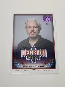 Entscheidung Wahltag 2024 lila Folie #158 Julian Assange 1/2 - Bild 1 von 4