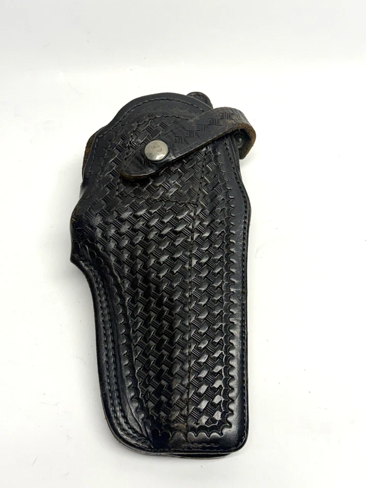 Funda revólver giratoria vintage HOYT cesta negra rotura delantera  Foto 1 de 4