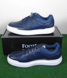 New in Box FootJoy Contour Casual Spikeless Golf Shoes, Navy, 54372 - Picture 1 of 5