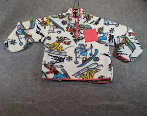 Mickey Mouse and Friends Pluto Donald Goofy fleece Quarter Zip Small - Picture 1 of 11