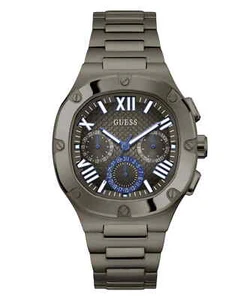 Mens Wristwatch GUESS HEADLINE GW0572G5 Multifunction Stainless Steel Black - Picture 1 of 2