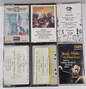 Music Cassettes Beethoven Prokofiev Shostakovich Debussy Tchaikovsky Brahms - Picture 1 of 9
