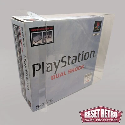 RESET RETRO Schutzhülle passend für Playstation 1 Konsole OVP game protector Folie PS1