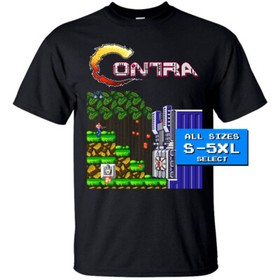 Contra Stage 1 Base NES GAME T Shirt All sizes S-5XL 100% COTTON