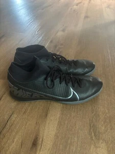 Nike Mercurial Superfly 7 Academy IC Soccer Shoes, Black/Grey, AT7975-001 Sz 11 - Picture 1 of 5