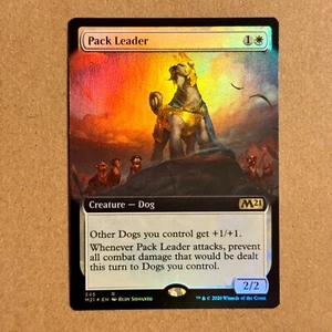 MTG ~ FOIL ~ Pack Leader Extended Art ~ M21 Magic Core Set 2021 ~ 345 ~ See Desc - Picture 1 of 3