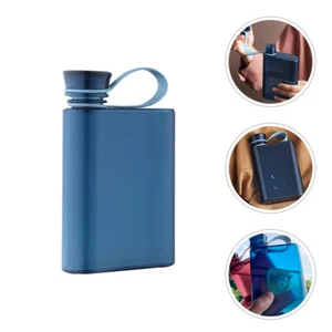 Portable Cup Flat Water Bottle for Travel Kettle Outdoor Men and Women - Picture 1 of 12