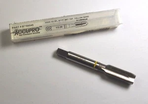 Stecker Spiral Punktgewindebohrer 1/2-20 H3 3FL HSSE UNF gelbes Band - Bild 1 von 2