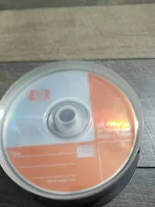 HP invent CD-RW 12X Optical Media Discs 80 Min 700 MB Orange Silver 25 Pack New - Picture 1 of 5