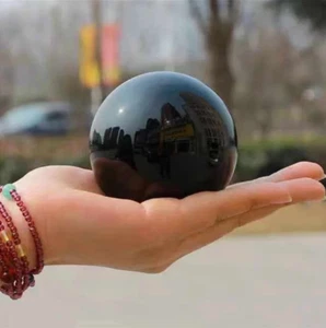 60mm Natural Obsidian Polished Black Healing Crystal Balls for Decoration - Picture 1 of 3