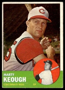 1963 Topps Marty Keough Cincinnati Reds #21 - Picture 1 of 2