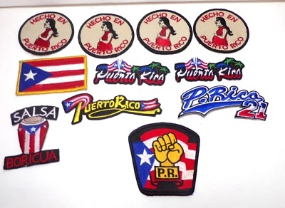 Set of 11 Various Puerto Rican Embroidered Patches - Image 1 of 4