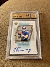 Eli Manning 2004 Upper Deck Ultimate Collection RC Auto /150 BGS 9.5 w/10 Auto