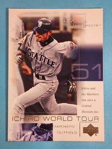 2001 Upper Deck Pros & Prospects Ichiro World Tour Seattle Mariners #WT9 ⚾ - Picture 1 of 2