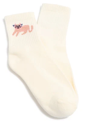 CALCETINES VERA BRADLEY CAT QUARTER CREW: NUEVO CON ETIQUETAS CAT Foto 1 de 4