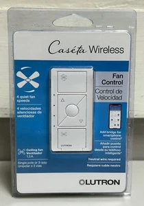 Lutron Caseta 1.5 amps Single Pole Wireless Smart-Enabled Fan Control - Picture 1 of 2