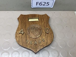 Vintage Otis Elevator 40 Years of Service Award mit Marke Typenschild Emblem - Bild 1 von 11