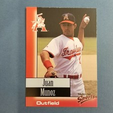 1998 Multi-Ad ARKANSAS Travelers #21 JUAN MUNOZ Dirirmba NICARAGUA
