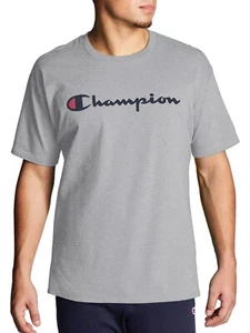 Camiseta gráfica clásica para hombre Champion, gris Oxford, pequeña - Imagen 1 de 5