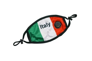 Italy Face Mask with Pocket / Italy Flag / Italy Face Mask Flag - Picture 1 of 4
