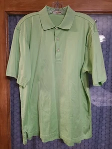 Mens Peter Millar Double Mercerized Cotton Golf Polo Shirt size medium EUC - Bild 1 von 6