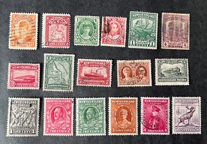 Lot of 17 Newfoundland Used Stamps - Picture 1 of 2