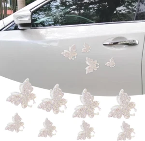 8PCS Bling Cristallo Farfalla Decalcomanie Auto, Decorazione Auto Strass Adesivi Bli - Foto 1 di 12
