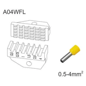 Matrice de sertissage pour pointes 0.5-4 mmq - Picture 1 of 1