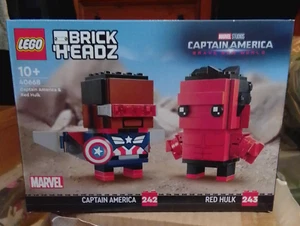 LEGO BrickHeadz 40668 Captain America & Red Hulk - Marvel - New & Sealed - Picture 1 of 2