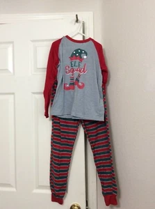 Boy  Elf Christmas PJ Pajamas set  2-PC  Size Small - Picture 1 of 2