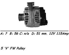 Genuine WAI Alternator for Mitsubishi Colt OM639 1.5 Litre (08/2004-05/2009)