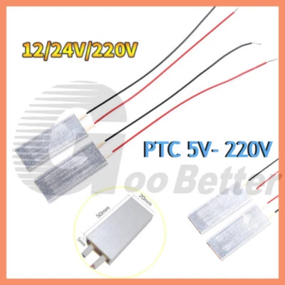 PTC Heizplatte 12V/24V/220V Heizelement Thermostat Heizplatte Heizung Platte - Bild 1 von 4
