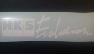 HKS Evolution vinyl sticker / decal, colour white - Picture 1 of 5