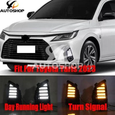 Par de luces de circulación diurna LED antiniebla DRL para Toyota Yaris 2023 nuevas Foto 1 de 4