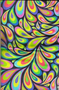 COLOURFUL ABSTRACT SHAPES - FABULOUS! - 100% COTTON B - Picture 1 of 1