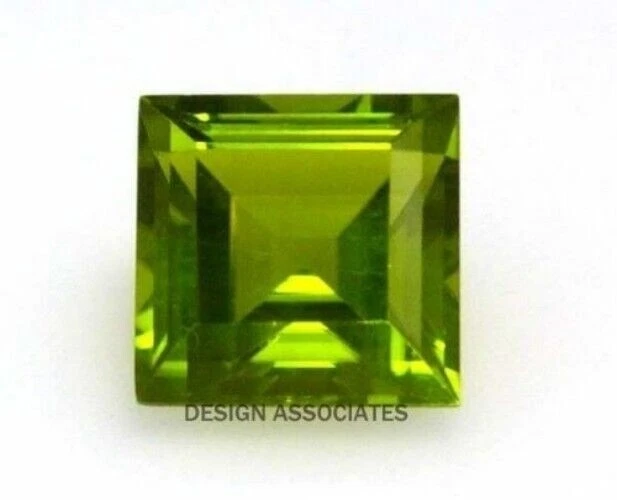 PERIDOT 3.5 MM SQUARE CUT ALL NATURAL 3 PIECE SET F-4786 - Image 1 of 1