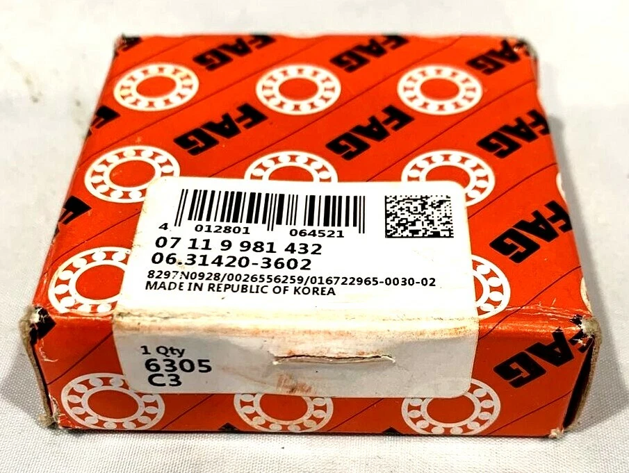 Rodamiento FAG 07119981432 06.31420-3602 8297N0928 Foto 1 de 4