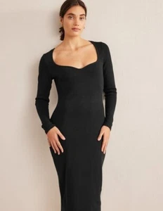 Boden - Sweetheart Ribbed Dress - Kleid Anlass Abend Rib NEU UK 16 EU 44 - Bild 1 von 5