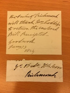 Documenti autografi di Charles Gordon-Lennox - Imagen 1 de 1