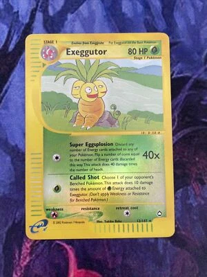 Pokemon Card Exeggutor Aquapolis Reverse Holo Rare 12/147 Near Mint - Image 1 of 4